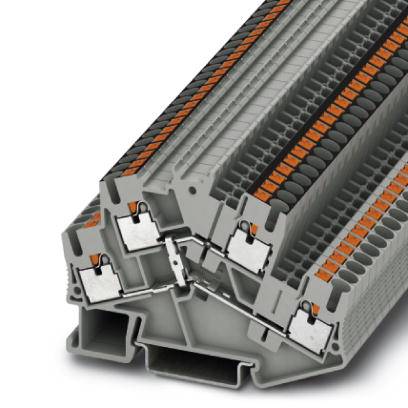 Phoenix Contact 3210211 Doppelstockklemme 5.2mm Schnellanschluss Grau 50St.