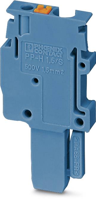 Blauer elektrischer Anschlussklemme von Phoenix Contact, Modell PP-H 1,5/S, geeignet für 500V, Kabelgröße 1,5mm².