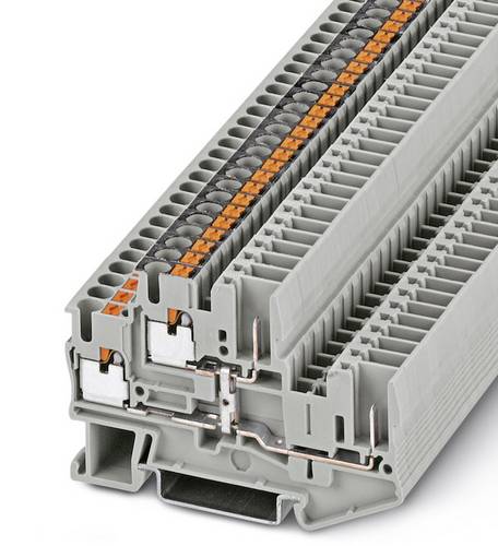Phoenix Contact 3210907 Doppelstockklemme 5.2 mm Schnellanschluss Grau 50 St.