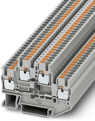 Phoenix Contact 3210923 Durchgangsreihenklemme 5.2 mm Schnellanschluss Grau 50 St.