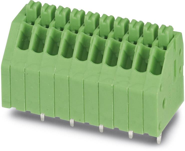 Phoenix Contact 1990025 Federkraftklemmblock 0.50mm² Polzahl 4 Grün 250St.