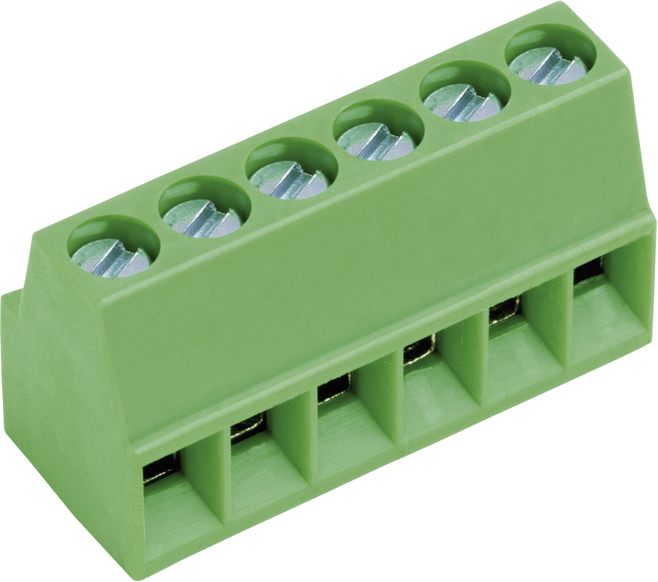 PTR Hartmann 50692060021E Schraubklemmblock 0.75mm² Polzahl 6 Grün