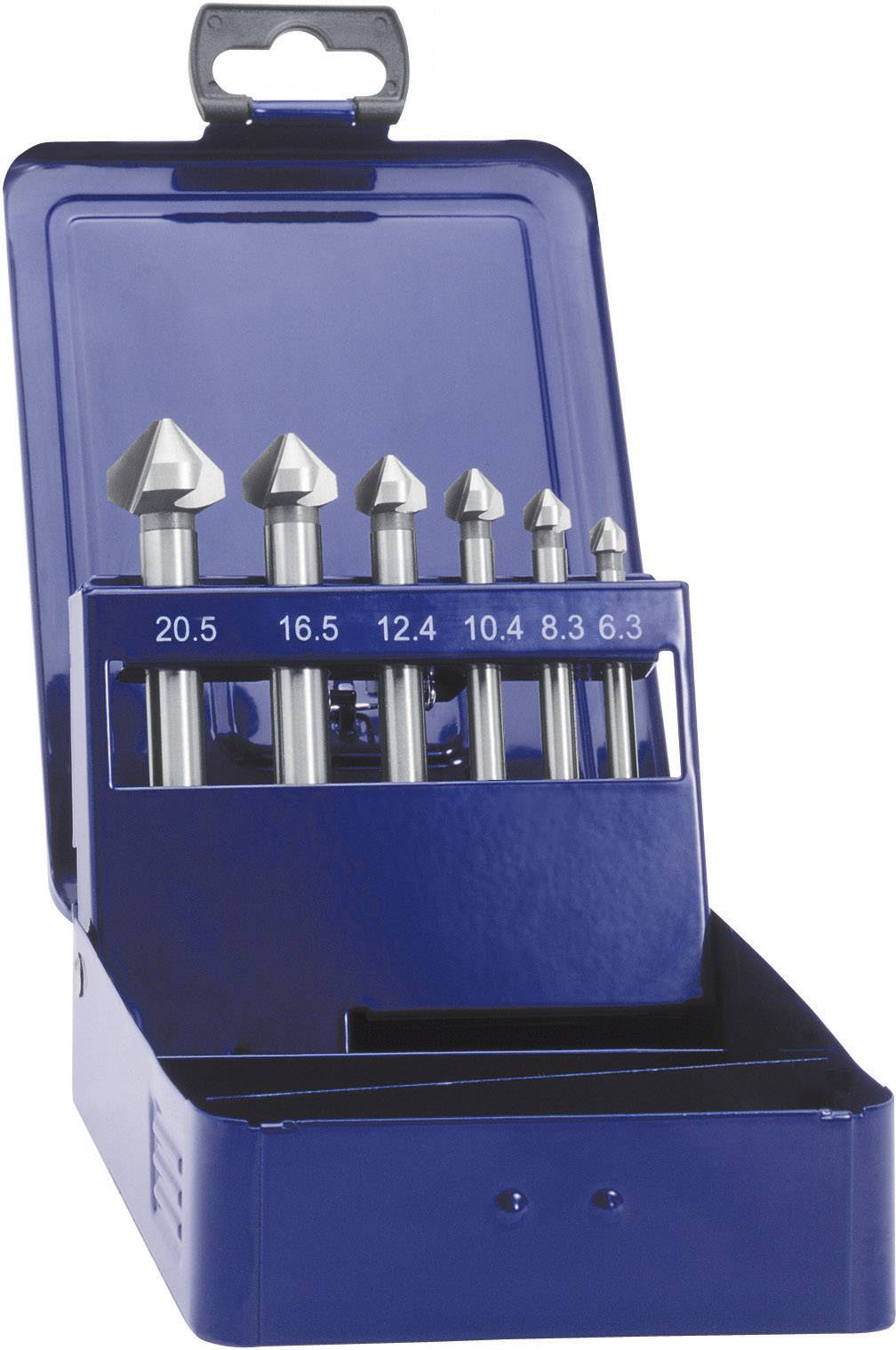 Eventus by Exact 05540 Kegelsenker-Set 6teilig 6.3 mm, 8.3 mm, 10.4 mm, 12.4 mm, 16.5 mm, 20.5 mm H