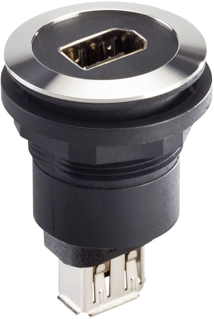 Firewire IEEE 1394 Einbaubuchse Buchse/Buchse RRJVA_FW6_STB Schwarz Schlegel Inhalt: 1 St.