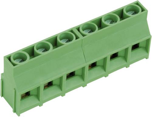 PTR Hartmann 50841060201D Schraubklemmblock 4.00 mm² Polzahl 6 Grün