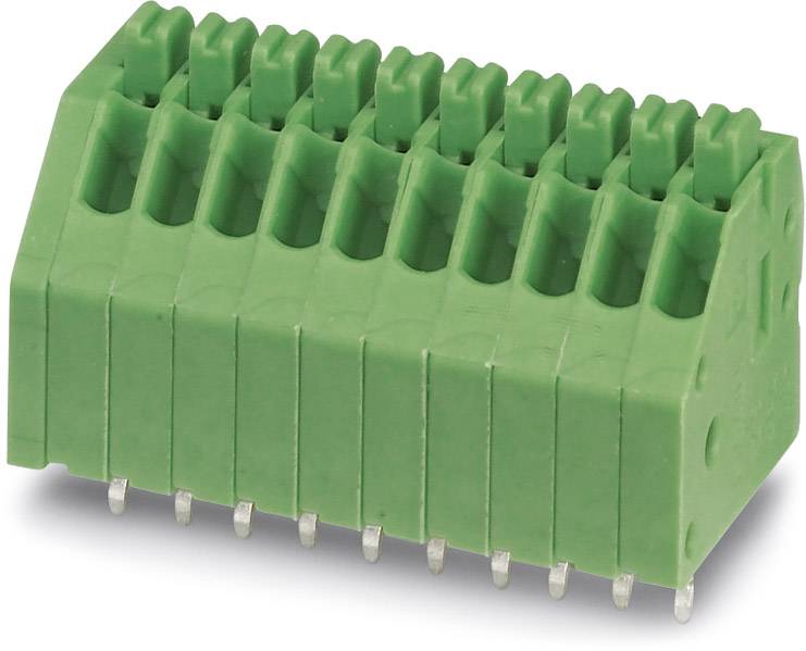 Phoenix Contact 1989780 Federkraftklemmblock 0.50 mm² Polzahl 6 Grün 100 St.