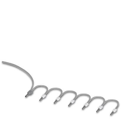 Schlaufenförmiges Kunststoffrohr mit mehreren geraden Anschlussstücken; Hauptbestandteil einer Bewässerungs- oder Abflussvorrichtung.