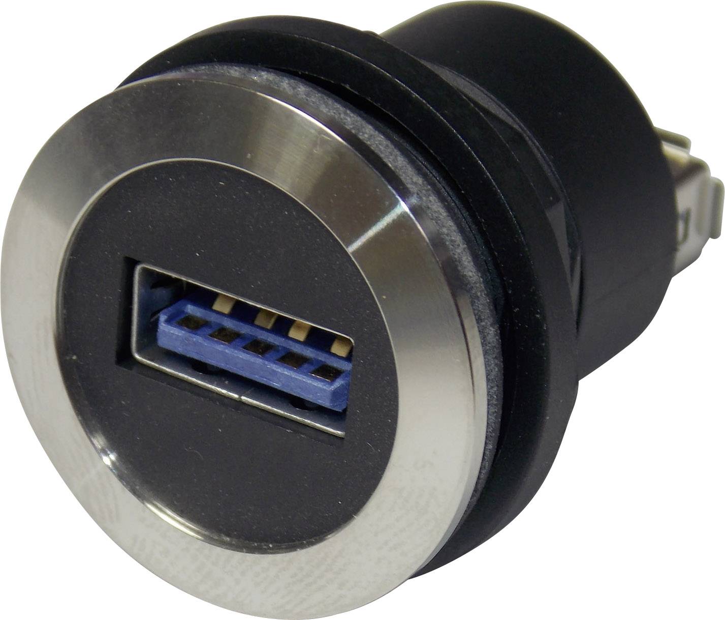 Georg Schlegel USB3.0-Buchse A/A Edelstahl, twin rund, RONTRON-R-JUWEL Koppler Buchse / BuchseBauform Seite 1: USB 3.0