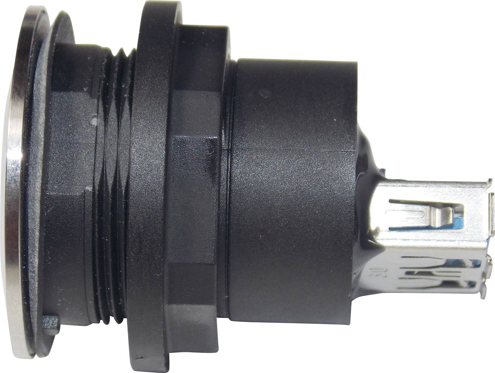 Georg Schlegel USB3.0-Buchse A/A Edelstahl, twin rund, RONTRON-R-JUWEL Koppler Buchse / BuchseBauform Seite 1: USB 3.0