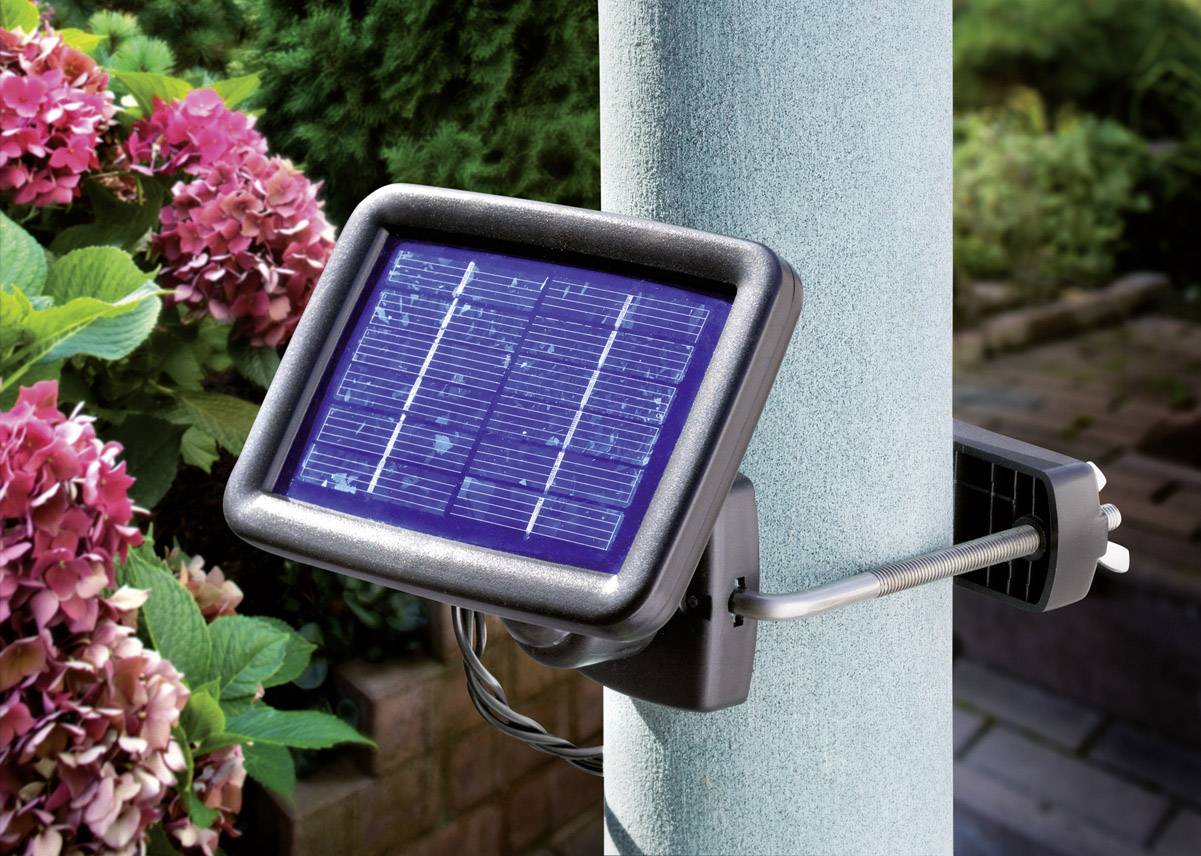 Esotec Solar-Gartenstrahler  Trio 102140  3er Set LED  Kaltweiß Schwarz