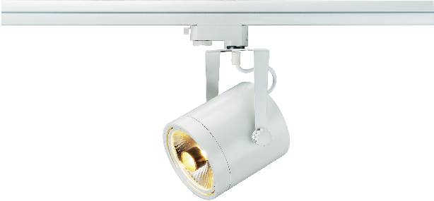 SLV Euro Hochvolt-Schienensystem-Leuchte 3phasig GU10 75W Halogen, LED Weiß