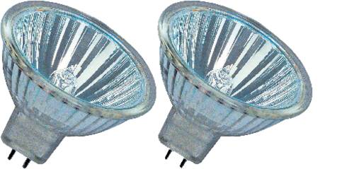 Osram Halogen EEK: B (A++ - E) GU5.3 46mm 12V 20W Warm-Weiß Reflektor dimmbar 2St.