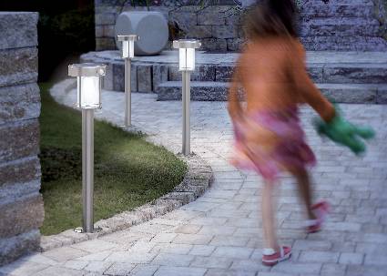 Esotec 102400 Solar-Gartenleuchte 1 W Kaltweiß Edelstahl