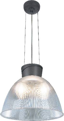 SLV Para Dome 2 165100 Pendelleuchte Energiesparlampe E27 150W Anthrazit, Transparent