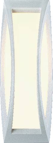 SLV Meridian II 230444 Außenwandleuchte Energiesparlampe, LED E27 20W Silber-Grau