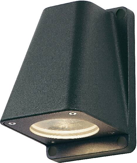 SLV Wallyx 227195 Außenwandleuchte Halogen, LED GU10 50W Anthrazit