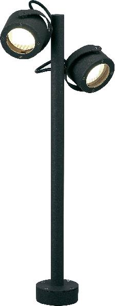 SLV 231505 SITRA 360 Außenstandleuchte Energiesparlampe GX53 9W Anthrazit