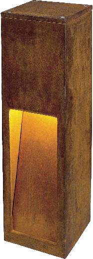 SLV 229410 Rust Slot 50 Außenstandleuchte Energiesparlampe E27 11W Eisen (gerostet)