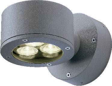 SLV Sitra Wall 230355 Außenwandleuchte Energiesparlampe GX53 9W Anthrazit