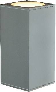 SLV Big Theo Up & Down 229574 Außenwandleuchte Halogen GU10 150W Silber-Grau