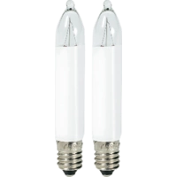 Konstsmide 1049-020 Klein-Schaftkerze 2 St. E10 14 V Klar Konstsmide 1049-020 Klein-Schaftkerze 2 St. E10 14 V Klar