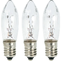 Konstsmide 1074-030 Top-Kerze 3 St. E10 23V Klar Konstsmide 1074-030 Top-Kerze 3 St. E10 23V Klar