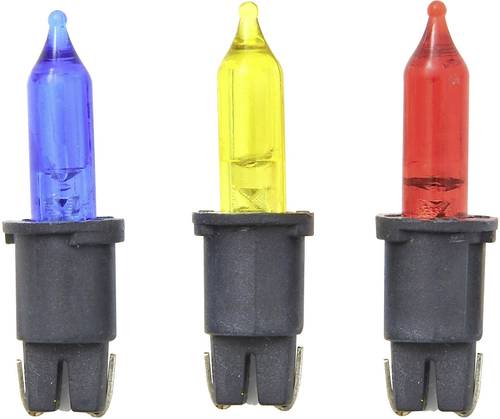 Konstsmide 2006-550SB Ersatzbirne für Lichterketten 5 St. Grüne Steckfassung 2,5V Bunt