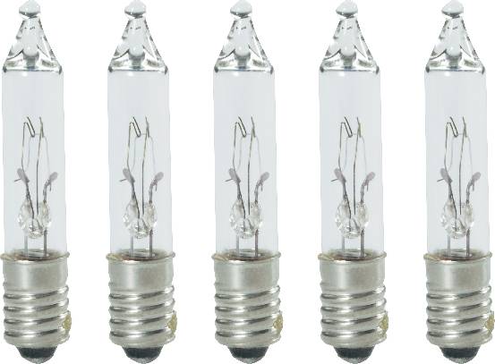 Konstsmide 3008-050 Ersatzbirne für Lichterketten 5 St. E5 24 V Klar