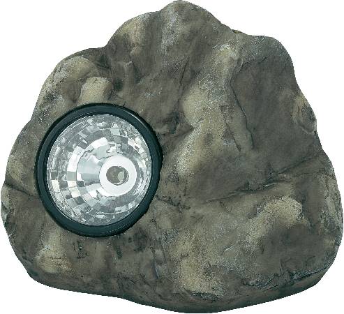 Basetech PE211B Außen-Dekobeleuchtung Stein LED LED fest eingebaut Grau