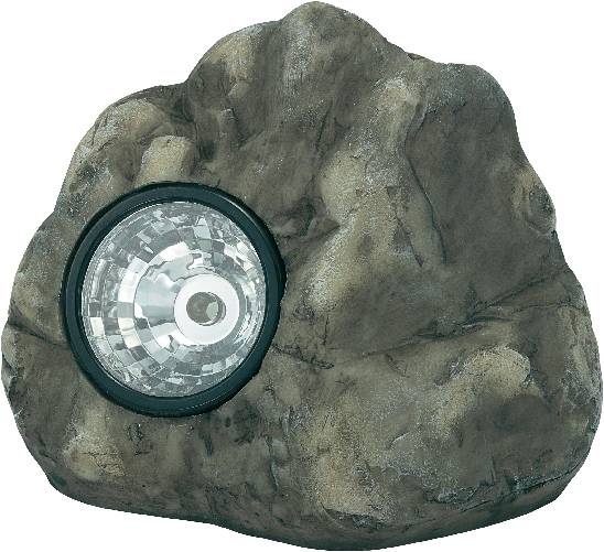 Basetech PE211B Außen-Dekobeleuchtung Stein LED LED fest eingebaut Grau