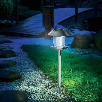Esotec 102070 Swing Solar-Gartenleuchte LED LED fest eingebaut Edelstahl