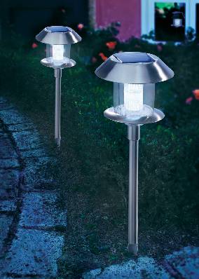 Esotec 102070 Swing Solar-Gartenleuchte LED LED fest eingebaut Edelstahl
