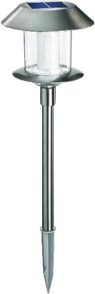 Esotec Solar-Gartenleuchte Swing 102070 LED Warmweiß, Tageslichtweiß Edelstahl