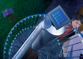 Esotec 102156 Solar-Lichterkette Außen solarbetrieben Anzahl Leuchtmittel 48 LED Weiß Beleuchtete Länge: 10 m