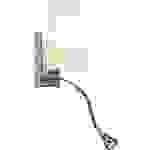 SLV Coupa FlexLed 149452 Wandleuchte G9 43W Halogen Silber-Grau, Weiß