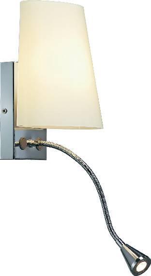 SLV Coupa FlexLed 149452 Wandleuchte G9 43W Halogen Silber-Grau, Weiß