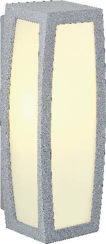 SLV Meridian 230044 Außenwandleuchte Energiesparlampe, LED E27 20W Silber-Grau