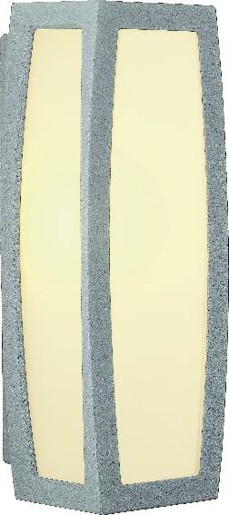 SLV Meridian 230044 Außenwandleuchte Energiesparlampe, LED E27 20W Silber-Grau