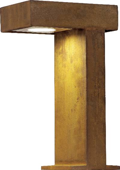 SLV 230090 Rusty Partylight Außenstandleuchte Energiesparlampe GX53 9W Rost-Braun