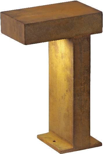 SLV 230090 Rusty Partylight Außenstandleuchte Energiesparlampe GX53 9W Rost-Braun