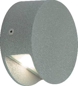 SLV Pema 231012 LED-Wandleuchte LED fest eingebaut 4W LED Silber-Grau
