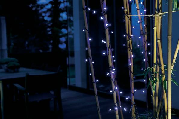 Konstsmide 3691-457 Micro-Lichterkette Außen netzbetrieben Anzahl Leuchtmittel 80 LED Purpur