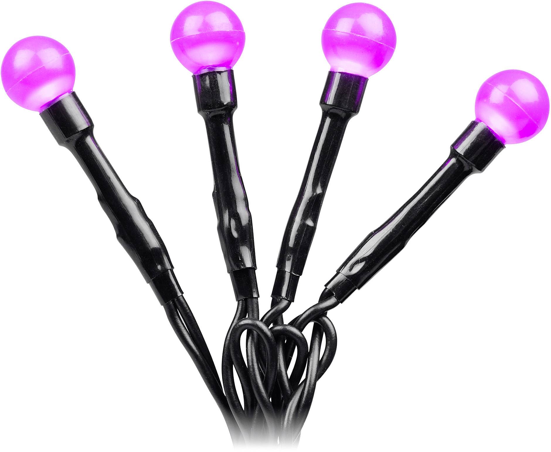 Konstsmide 3691-457 Micro-Lichterkette Außen netzbetrieben Anzahl Leuchtmittel 80 LED Purpur