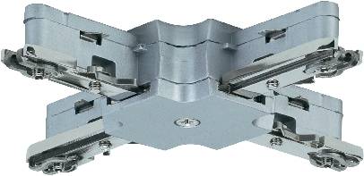 Paulmann 97657 Hochvolt-Schienensystem-Komponente X-Verbinder Chrom (matt)
