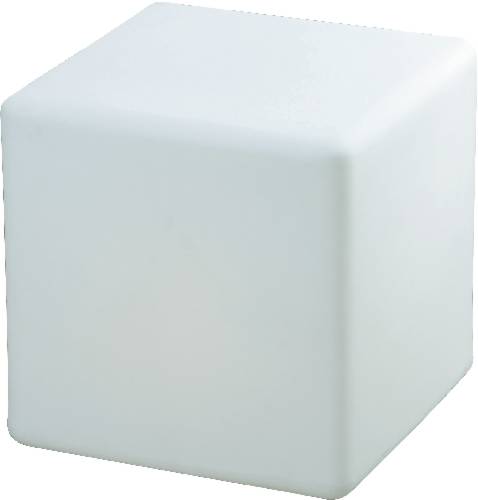 SLV 227211 DETT Gartenleuchte Würfel Energiesparlampe E27 24W Weiß