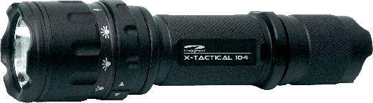 LiteXpress X-Tactical 104 LED Taschenlampe batteriebetrieben 40 h 176 g