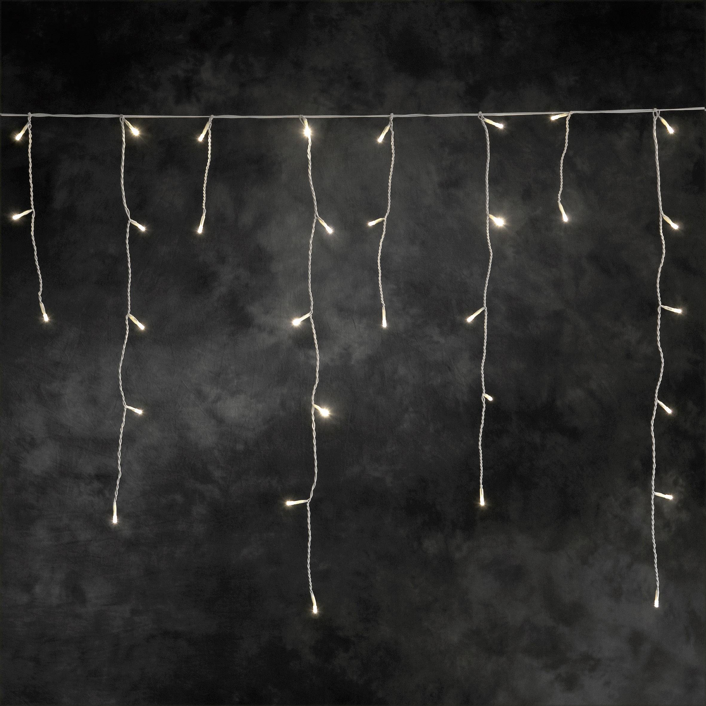 Konstsmide Lichtervorhang-Eisregen Außen 24 V EEK: G (A - G) 96 LED Warmweiß (B x H) 300 cm x 90 cm