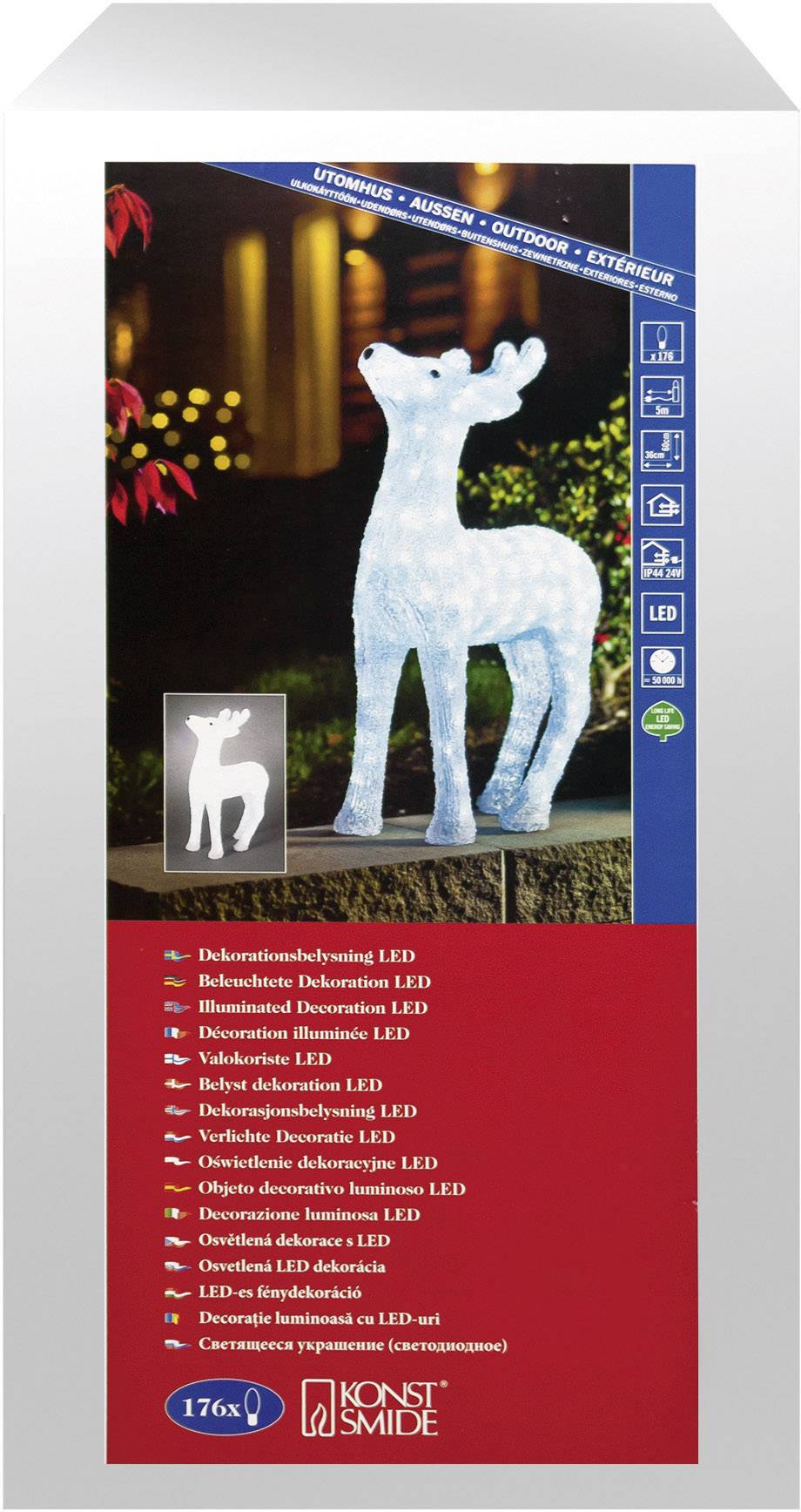 Konstsmide 6121-203 Rentier Kaltweiß LED Weiß EEK: G (A - G)