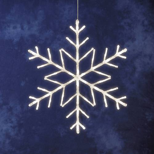 Konstsmide 4460-103 Acryl-Figur Schneeflocke Warmweiß LED Weiß EEK: G (A - G)