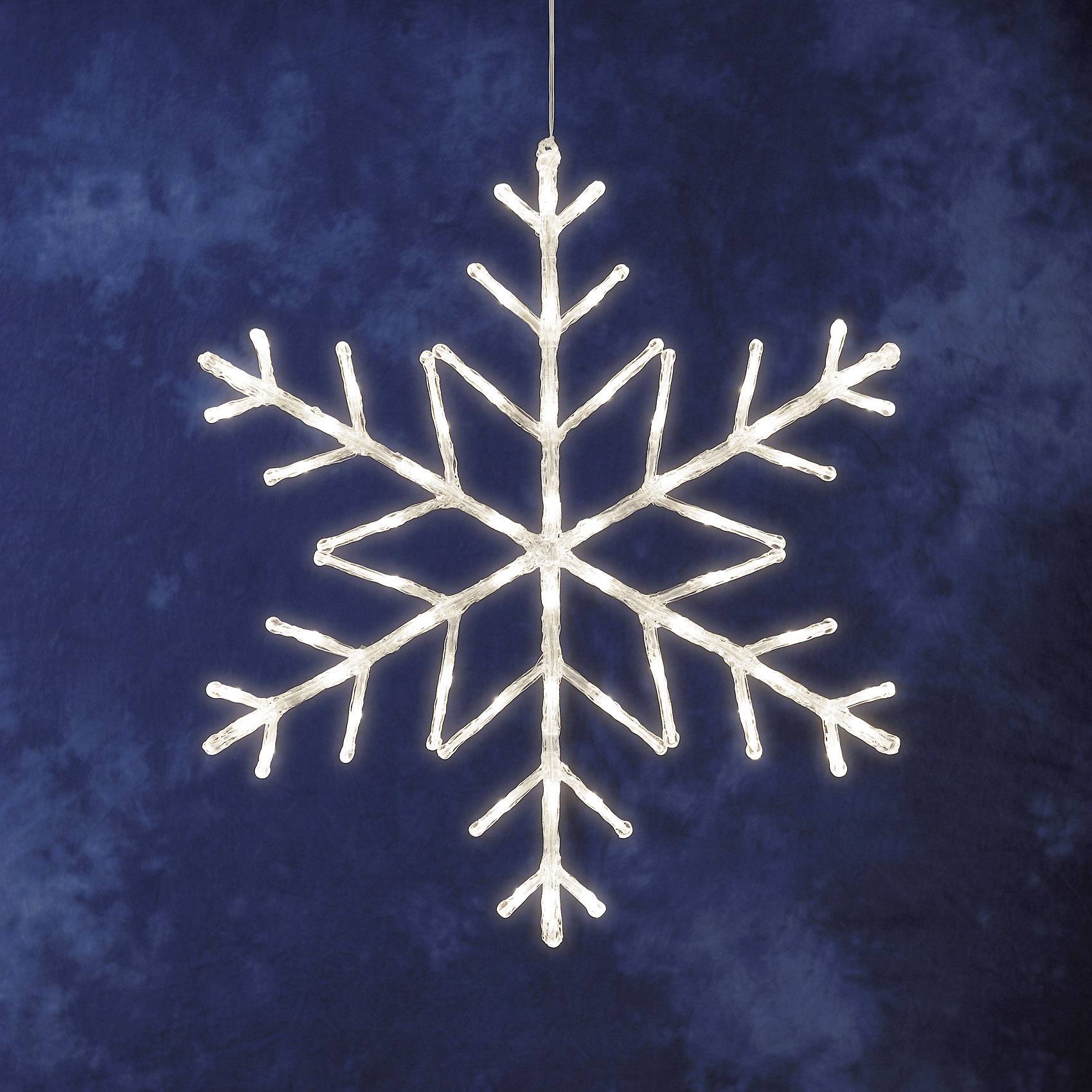 Konstsmide 4460-103 Acryl-Figur Schneeflocke Warmweiß LED Weiß EEK: G (A - G)